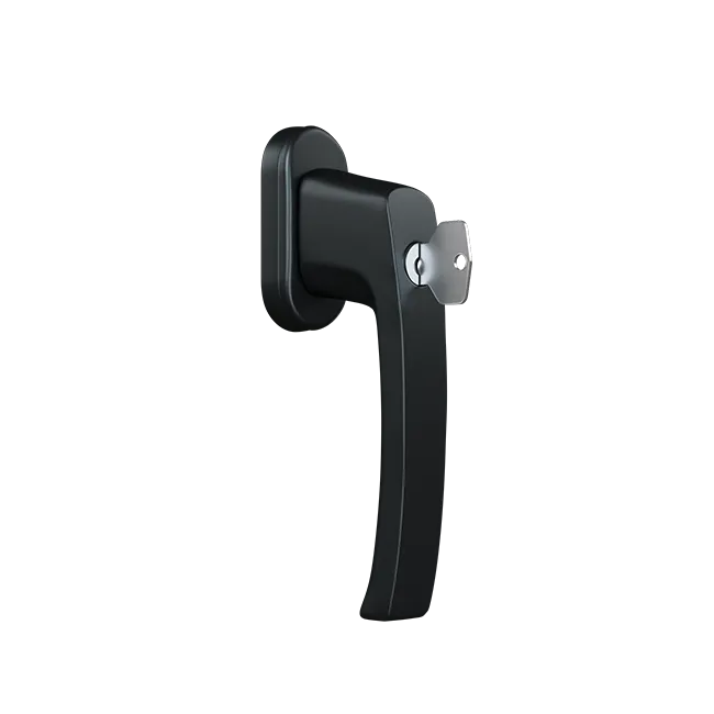 Window handle with a key - NEVADA (RAL7016)
